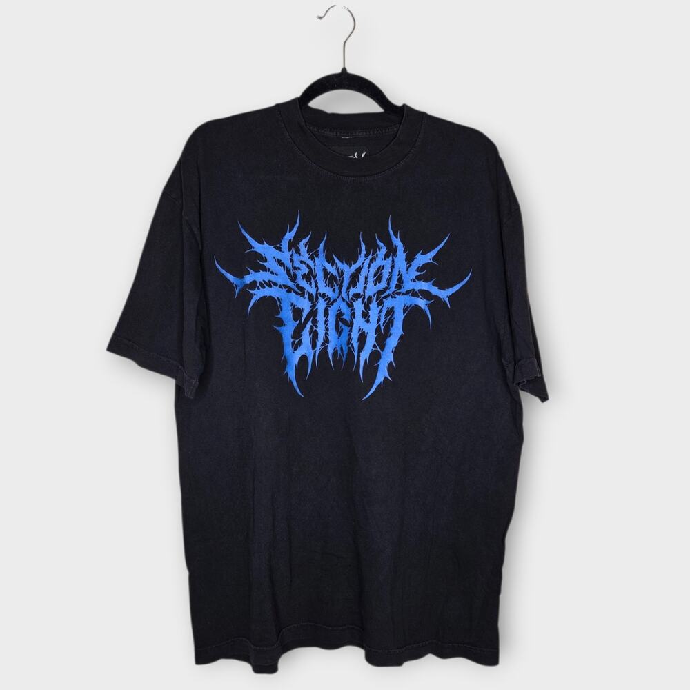 *Section Eight Graphic Logo Tee Black Blue Men's Large